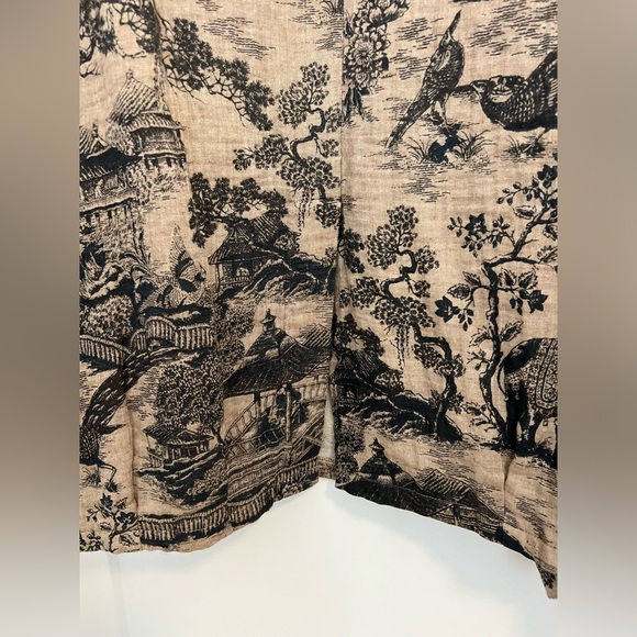 BUYKUD Vintage Asian Floral Cotton Midi Dress - Picture 8 of 9